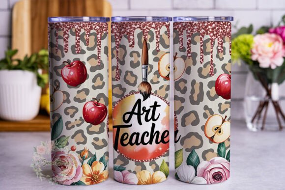 Art Teacher Leopard Glitter 20oz Tumbler Review