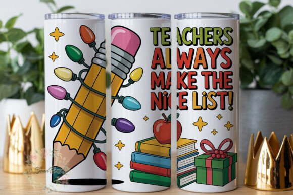 Christmas Teacher Graphics & Tumbler Wraps Review