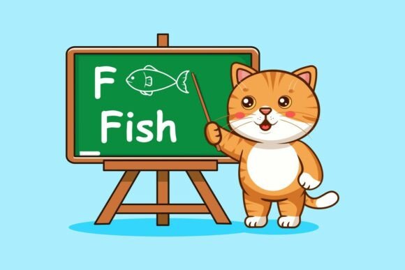 Cute Cat Teacher Graphics & Illustrations Review
