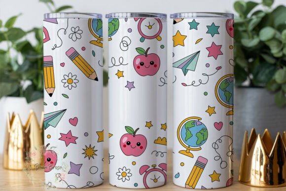 Cute School Graphics for Tumbler Wraps Review
