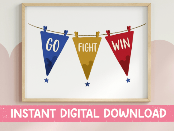 Go Fight Win SVG for T-Shirt Graphics