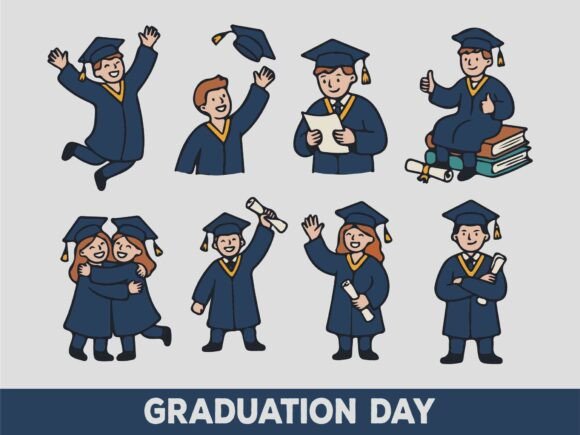 Graduation Day SVG Bundle: Graphics and Illustrations