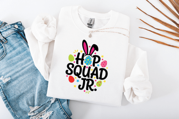 Hop Squad Jr Easter SVG: Graphics for T-Shirt Designs