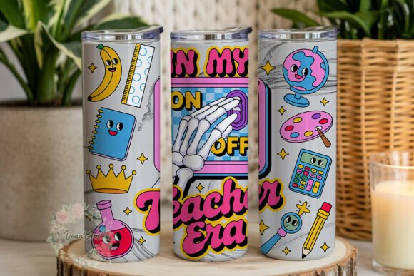 In My Teacher Era Tumbler Wrap PNG: Graphics for Sellers