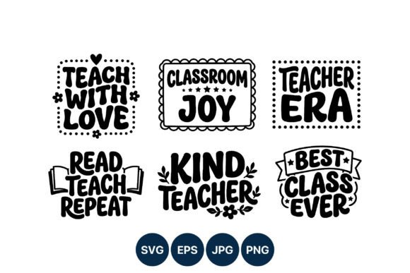 Kind Teacher Graphics: Classroom Joy Illustrations