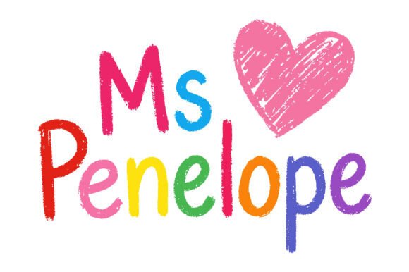 Ms Penelope Heart: Graphics for T-Shirt Designs