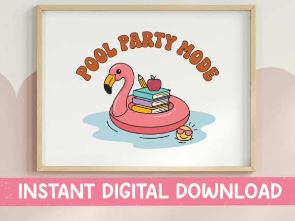 Pool Party Mode SVG: Graphics for T-Shirt Designs