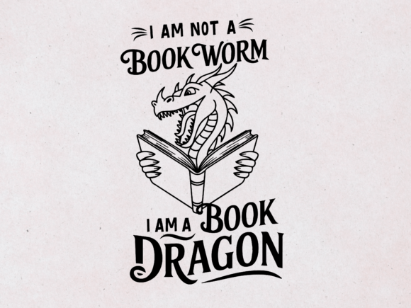 Review: Book Dragon Reading SVG for Embroidery