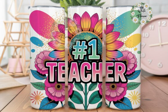 Review: Teacher Sunflower Floral 20oz Tumbler Design