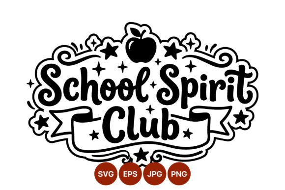 School Spirit Club Vector Graphics & Illustrations