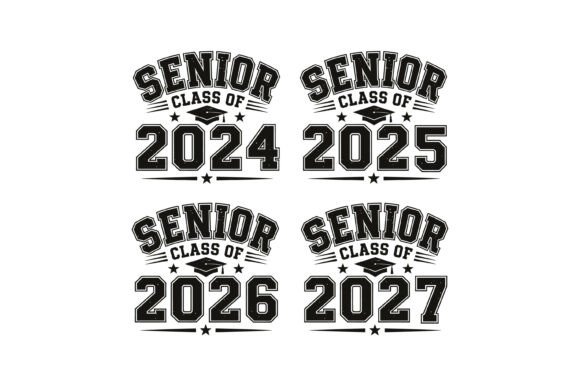 Senior Class Years SVG: Graphics for T-Shirt Designs