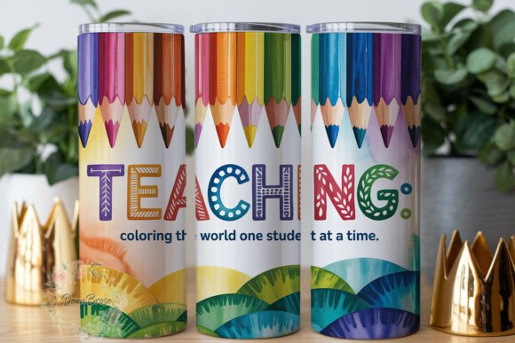 Teacher Art Graphics for Tumbler Wraps