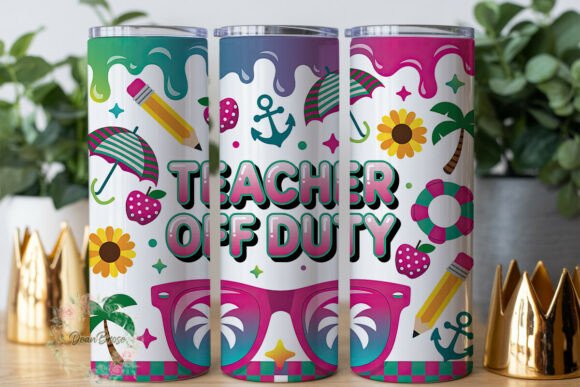 Teacher Off Duty Tumbler Wrap Graphics Review