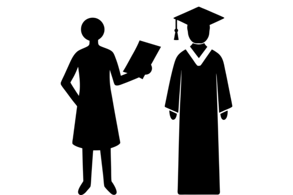 Teacher Silhouette Graphics & Illustrations